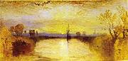 Chichester Canal vivid colours may have been influenced by the eruption of Mount Tambora in 1815., Joseph Mallord William Turner